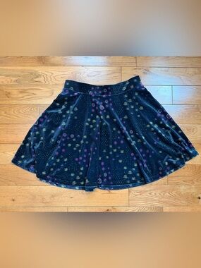 ModCloth Velvet Skater Skirt